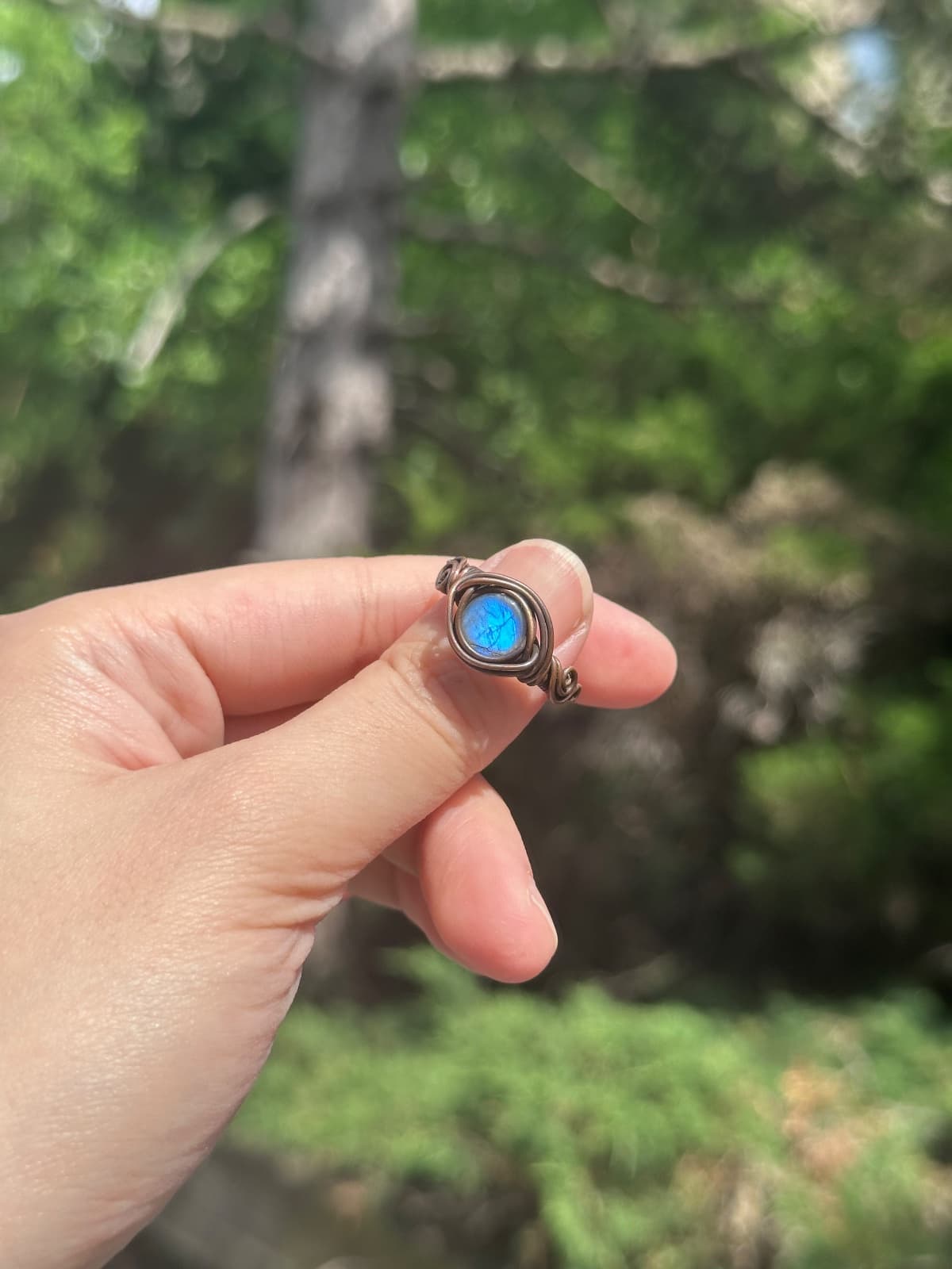 Blue Omen Ring